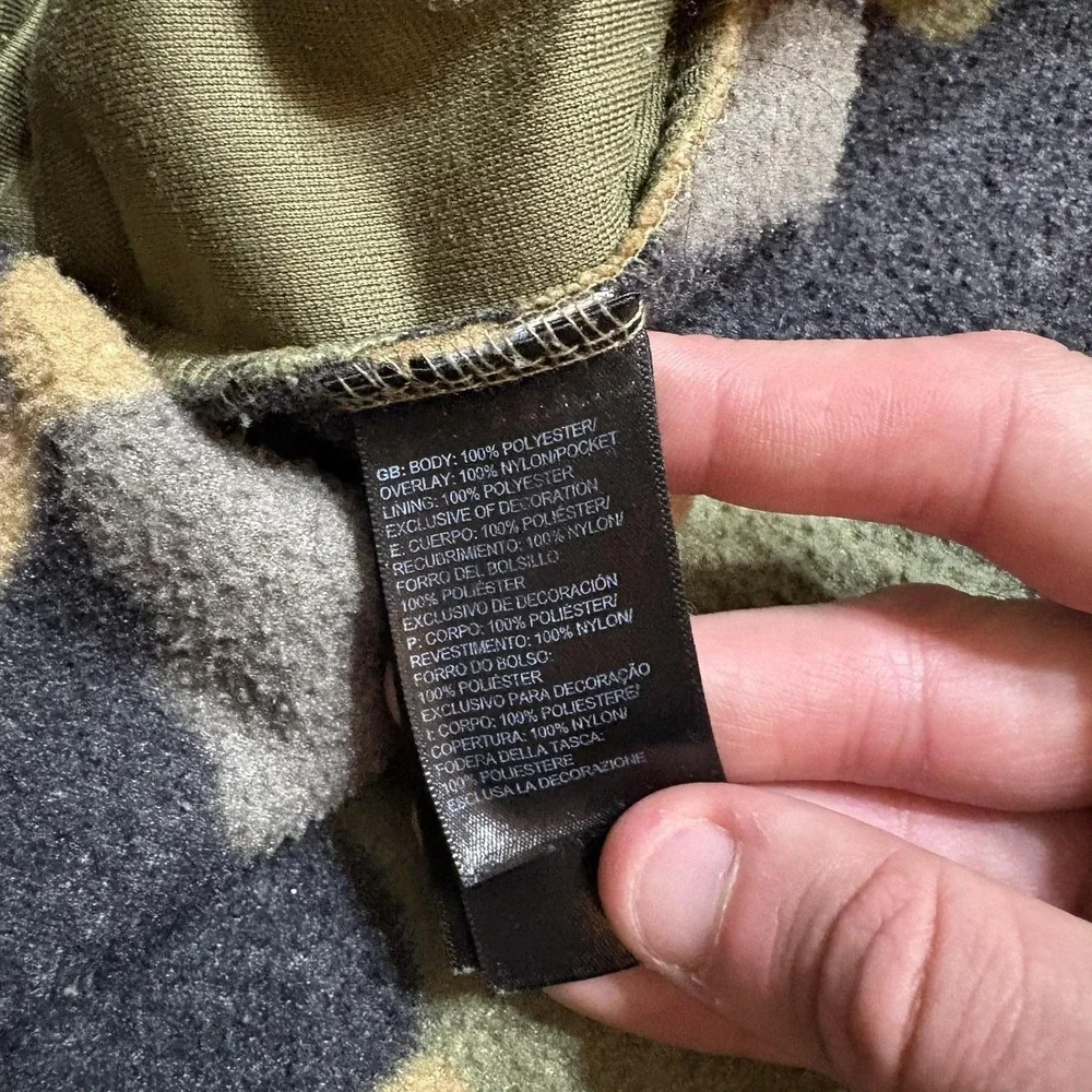 The North Face Denali Jacket Mens 2XL Green Camo‎ Anorak Hooded Gorpcore Winter